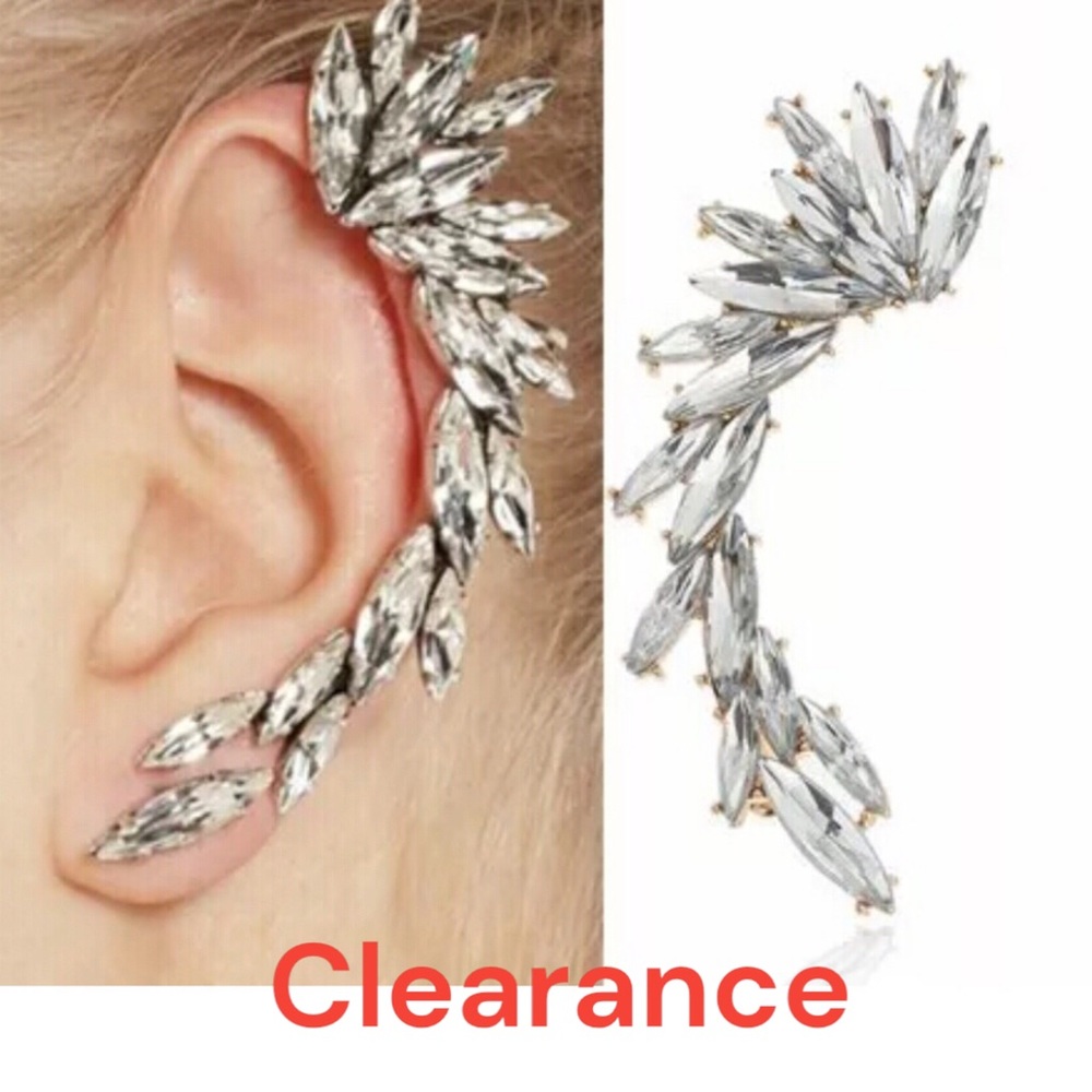 Galactica Crystal Ear Cuff